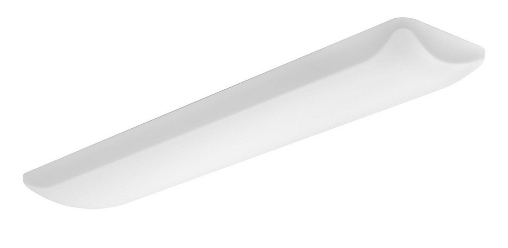 Lithonia Lighting-FMLL 9 30840-Litepuff - 48x9 Inch 95W 4000K 1 LED Rectangular Flush Mount   Matte White Finish with White Acrylic Glass